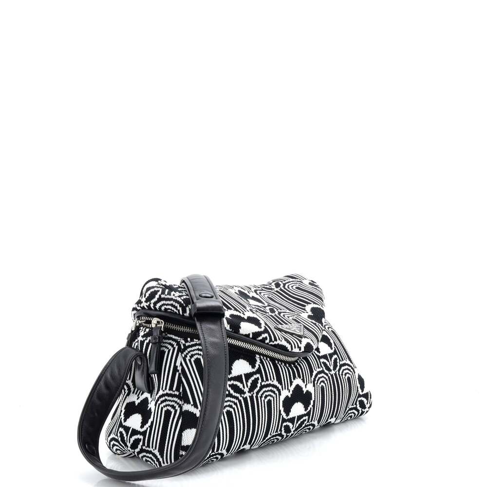 Prada Signaux Shoulder Bag Jacquard #229977P13B - Picture 2 of 6